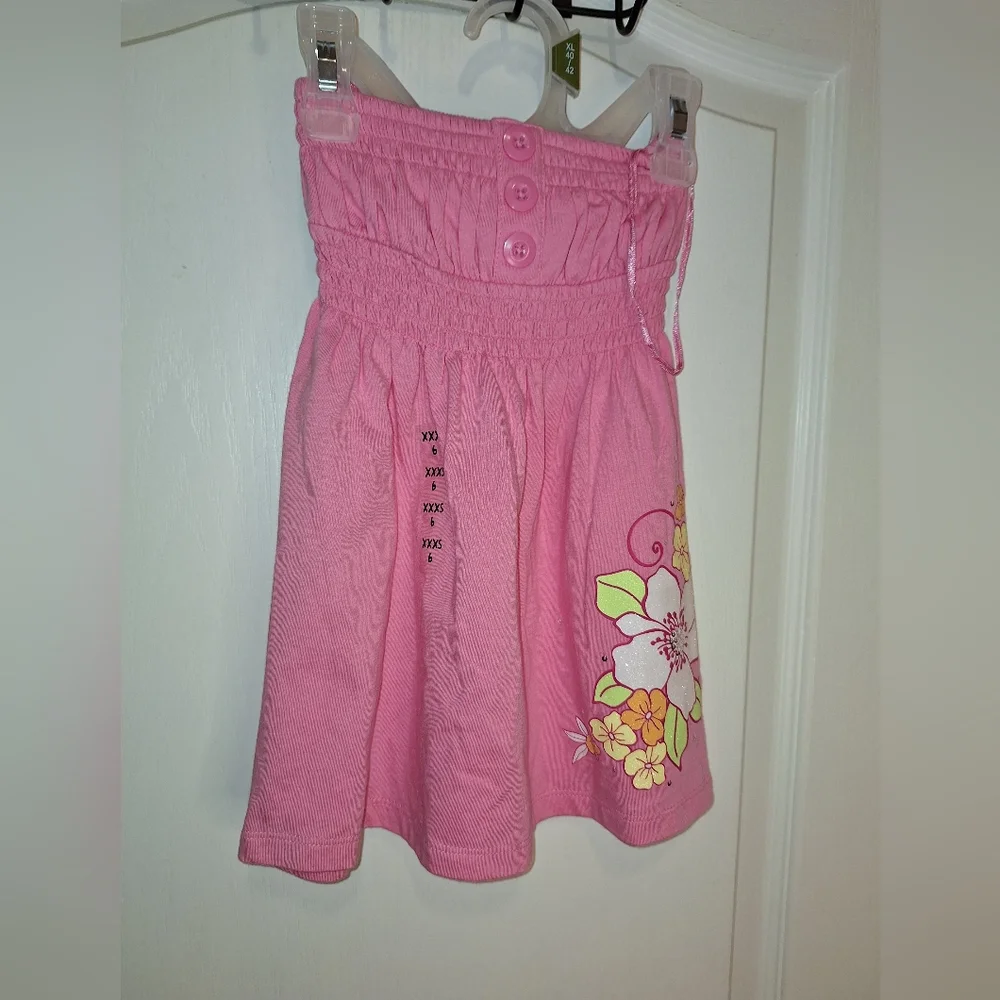 NWT/ Justice/ xxxs 6/ pink / kids floral  sundress